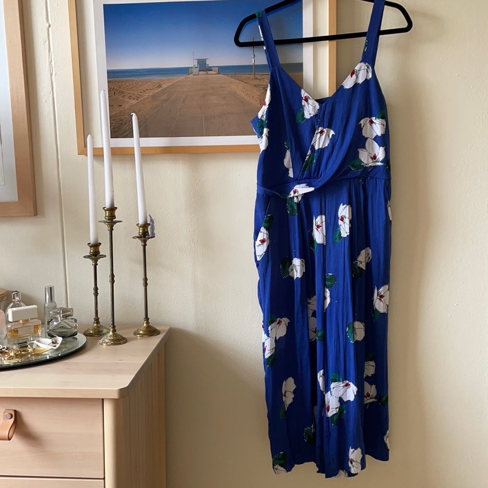 A New Day Floral Print Jumpsuit- with pockets!